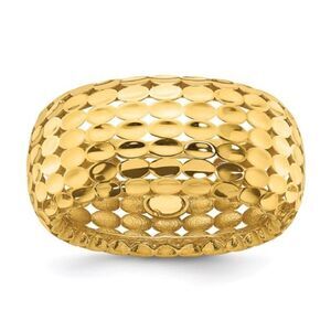 14k Gold Fancy Ring, Made in Italy